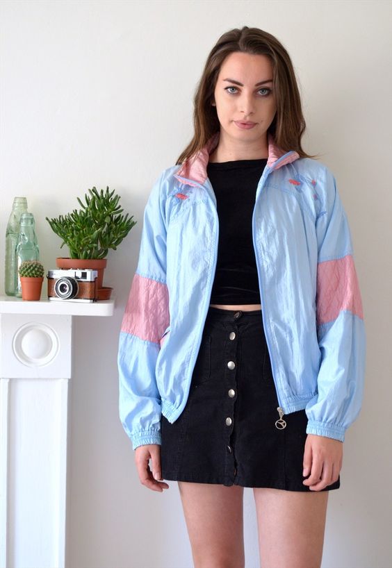 jaquetas coloridas anos 80