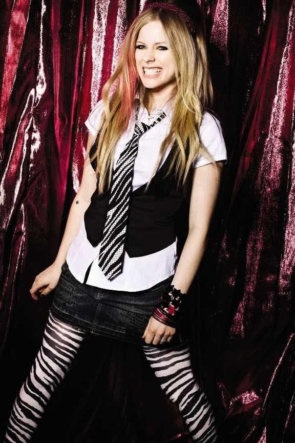 Estilo punk rock da cantora Avril Lavigne