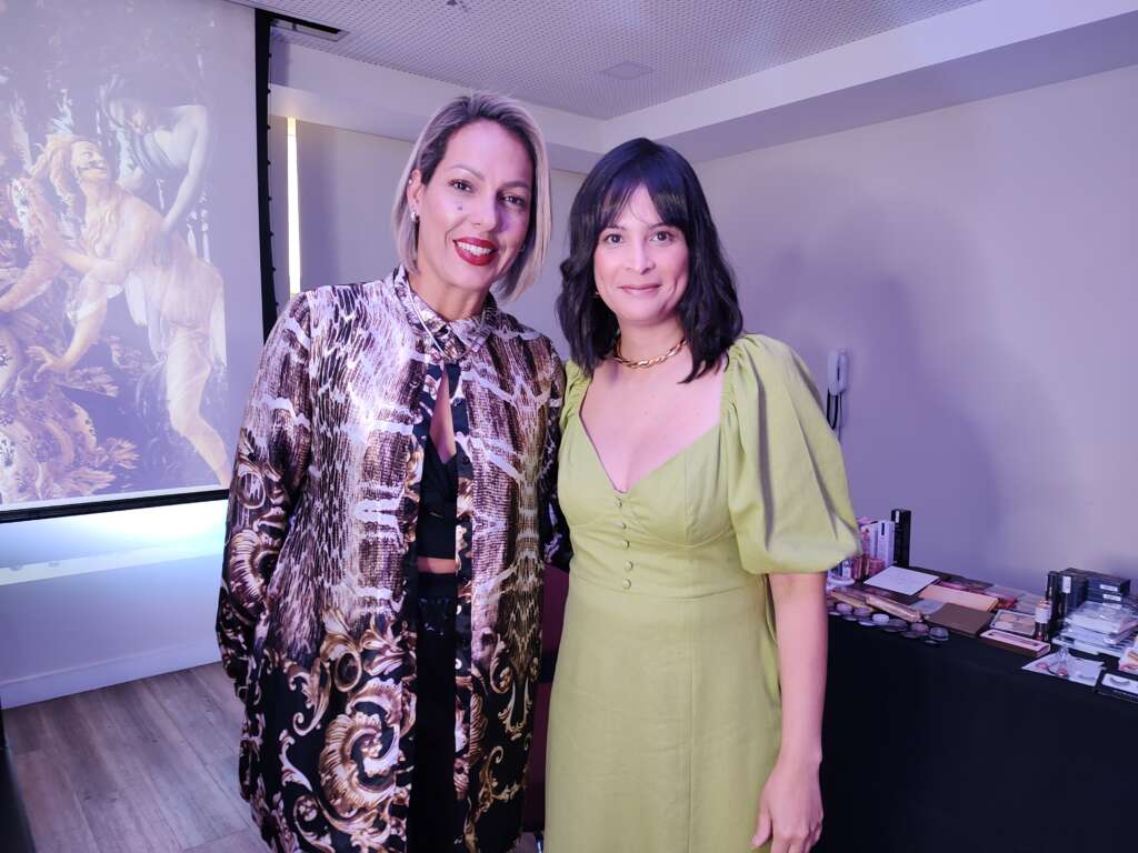Leka Costa (à esquerda), cabeleireira e proprietária do Castell D’Ávila e Kelly Gonçalves (à direita), editora de conteúdo CEO e Cofundadora do @fashionaporter).